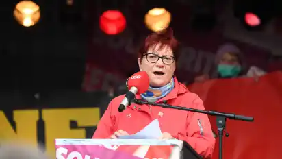 Die Bremer DGB-Vorsitzende Annette Düring.