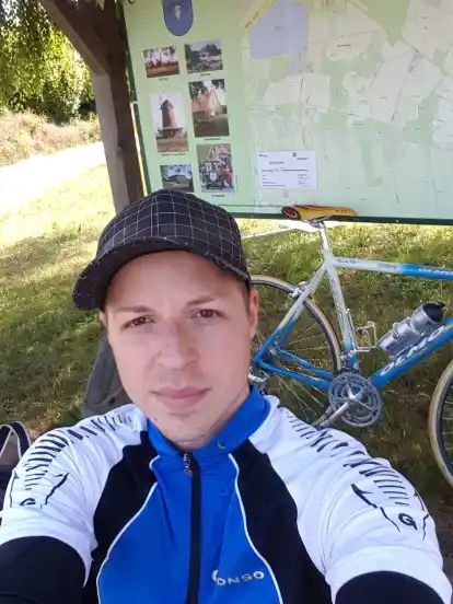Der VTV-Akteur Matthias Tischler unternimmt auch gerne Radtouren.