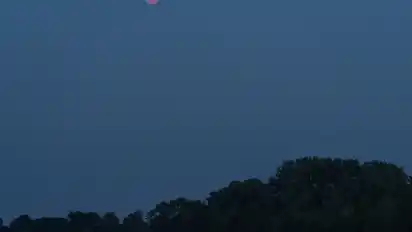 Kreisrund und rosé - so hat Maren Beneke den Mond über Bremen gesehen.