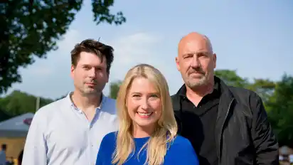 Entscheidend: Alexander Nicolai (von links), Lencke Steiner und Carsten Meyer-Heder sitzen in der Jury des Wettbewerbs.