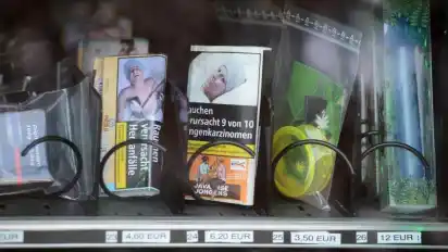 Automat für legale Cannabis-Produkte in Trier.
