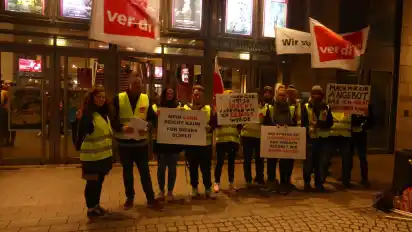 Die Beteiligung am Warnstreik war eher gering.