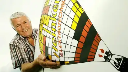 Werner Heinken fuhr mit seinem Ballon auch schon in Kanada, Österreich und Italien.