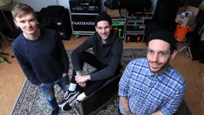 Die Bremer Band Faakmarwin (von links: Jannik Ost, Ole Janßen und Alex Skipka) veröffentlichen ihre neue Single "Ich kann's nicht mehr hören".