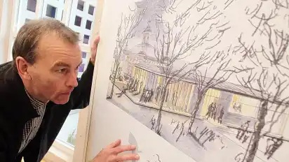 Ulrich Ruwe hat mit seinem Entwurf für eine Erweiterung der Waldbühne den Architektenwettbewerb des Bürgerparkvereins ge