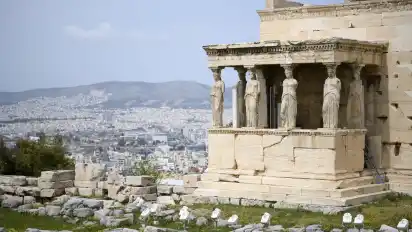 Ein Blick auf den Athenatempel auf der Akropolis in der griechischen Hauptstadt (Archivbild).
