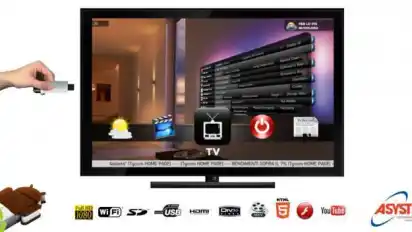 Mit dem HDMI-Stick "Smartkey TV" erhalten ältere Fernseher Smart TV-Funktionen.