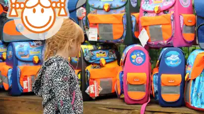 Es ist gar nicht so leicht, einen Schulranzen herzustellen.