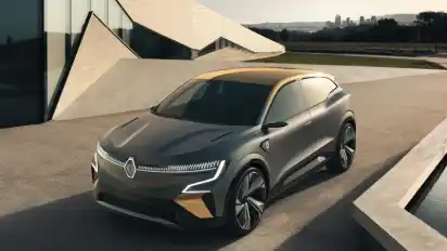 Unterwegs mit Elektro-Herz: Im Jahr 2021 will Renault die jetzt vorgestellte Studie Mégane eVision in Serie produzieren. Foto: Renault/dpa-tmn