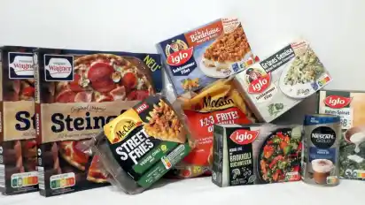 Der Nutri-Score zeigt, dass Pizzen und Fischfilets von einer Firma unterschiedliche Einstufungen haben können. Überraschend erscheint bei den Backofen-Pommes die beste Einstufung "A".