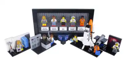 Lego bringt ein Set mit Figuren von berühmten Nasa-Astronautinnen heraus. Das Foto zeigt die von einem Fan angeregte Produktidee, die jetzt noch von Lego-Designern weiterentwickelt werden soll.