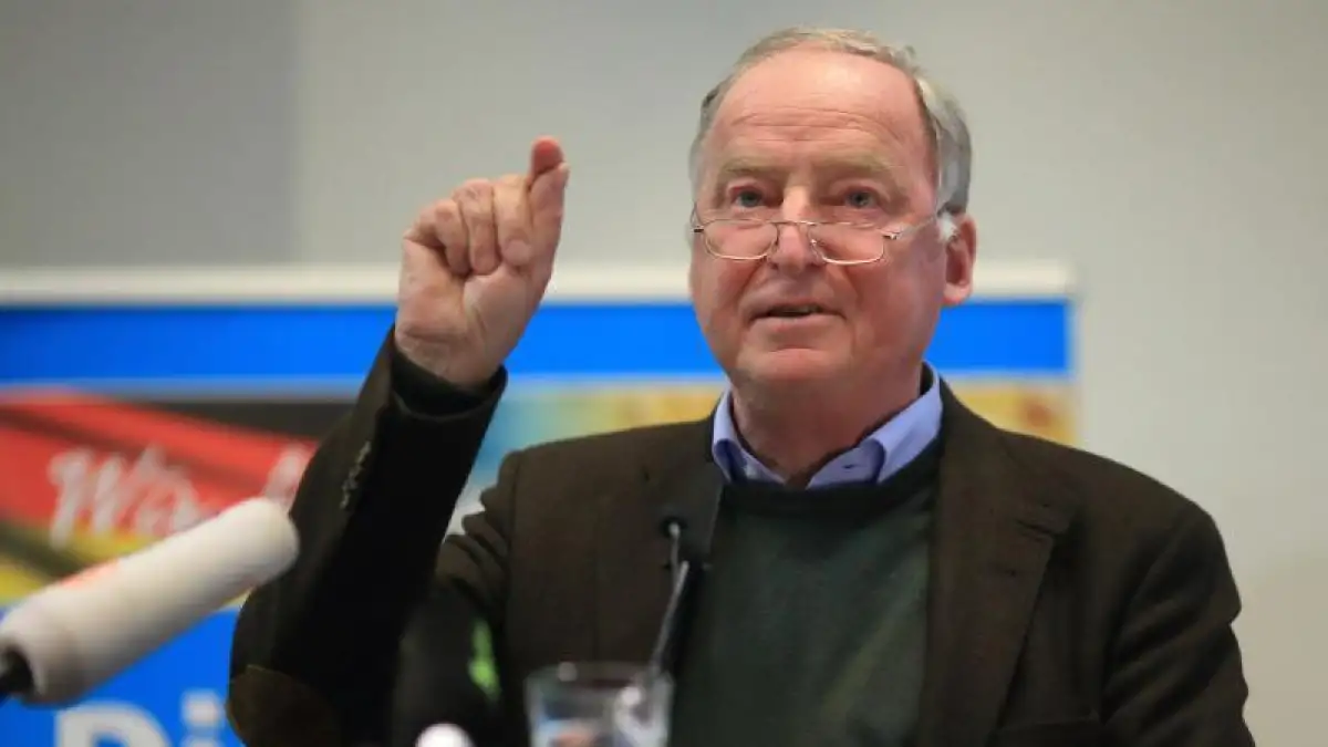 AfD-Kundgebung im Stuhrer Ortsteil Brinkum bereitet sich auf Alexander Gauland vor