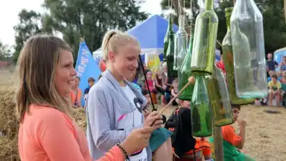 Ferienprojekte wie „Kunst im Camp“ am Pusdorfer Strand gab es bereits, doch die Vision des Landessportbundes ist weitaus größer.