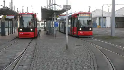 In das umzubauende Gröpelinger Depot soll das neue Polizeikommissariat West integriert werden.