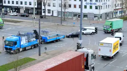 Im Kreuzungsbereich Hansestraße/Nordstraße/Hansestraße geht morgens manchmal nichts mehr.