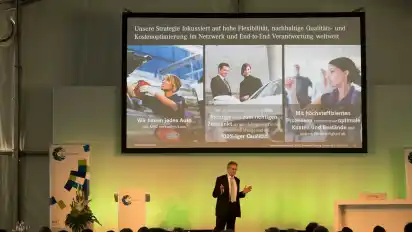 Referent beim Forum Automobillogistik: Alexander Koesling von Mercedes.