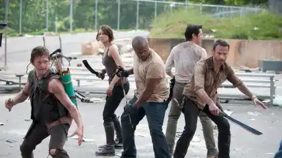 Szene aus der Erfolgsserie "The Walking Dead".