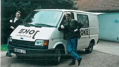 Schon damals ein Team: Christian Seidenstücker (links) und Peter Melms im Jahr 1993.