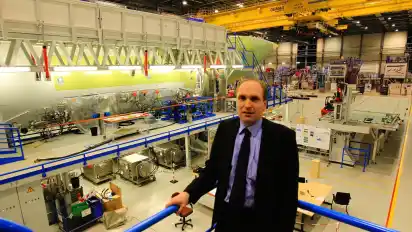 Eine frühere Karriere-Station: Kai Brüggemann 2010 bei Airbus in Bremen, wo er als Standortleiter tätig war. Heute ist er als Unternehmensberater tätig.