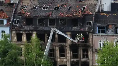 Brand bei Harms am Wall.
