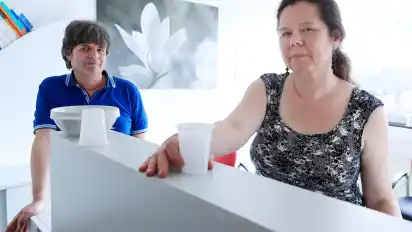 Wolfgang Adlhoch und Cornelia Barth in der Methadon-Ausgabe.