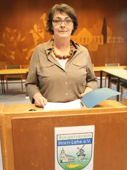 Berichtete auf Einladung des Bürgervereins Horn-Lehe über ihre Arbeit im Labor des Landeskriminalamtes: Angela Stoklosinski.