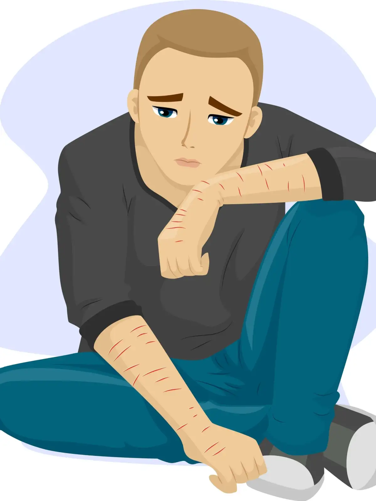 Wenn Schüler sich selbst verletzen