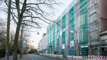 Die Ruine von Harms am Wall soll ab April abgerissen werden.