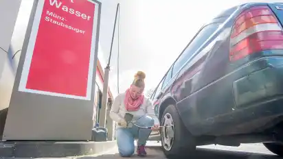 Reifenluft soll an der Esso-Tankstelle in Oyten auch in Zukunft kostenlos sein – wie an vielen anderen Tankstellen auch.
