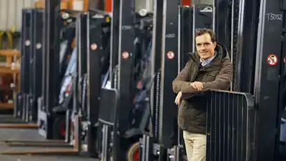 Till Richter übernahm 2008 die Firma Richter Gabelstapler von seinem Vater und gründete vor ein paar Jahren direkt die nächste.