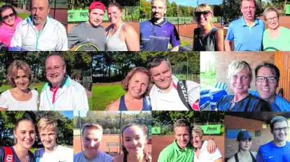 Diese Mixed-Teams haben am Vereinsturnier teilgenommen. Die Tennisspieler des TC Blau Weiss Varrel haben ihre Sommersaison beendet.