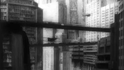 Futuristisches Szenario: die Zukunftsstadt Metropolis.