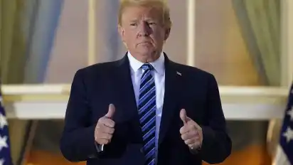 Schon wieder ganz der Alte? Donald Trump bei seiner Rückkehr in das Weiße Haus.
