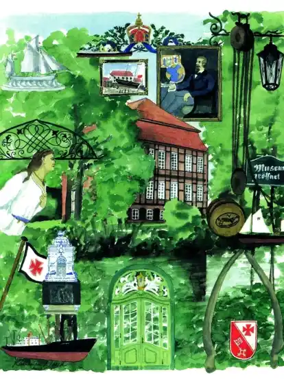 So sieht die Grafikerin Katharina Noack das Schloss (Ausschnitt).