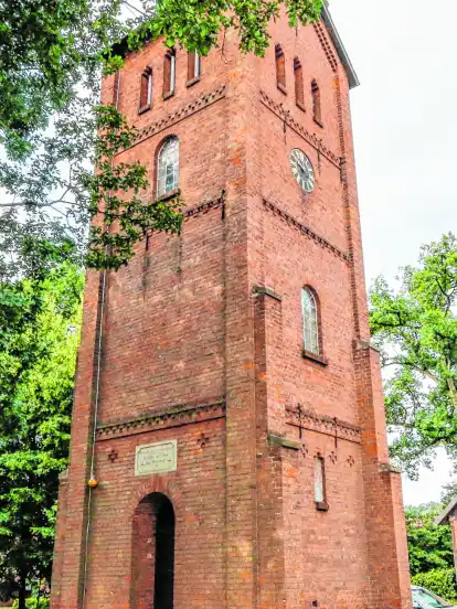 Wahrzeichen von Holtum (Geest): der Glockenturm.