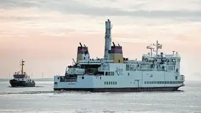 Inseltrip ohne Feinstaub: Die MS Ostfriesland pendelt zwei Mal täglich zwischen Emden und der Nordseeinsel Borkum.