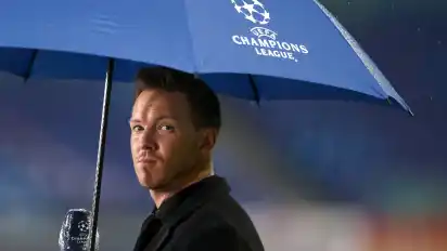 Leipzigs Trainer Julian Nagelsmann muss in der Champions League sein Heimspiel in Budapest austragen.