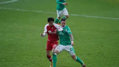 Marco Friedl zeigte eine gute Leistung in Werders Defensive.