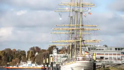 Vegesack Hafen Weser Lesum Schulschiff Deutschland