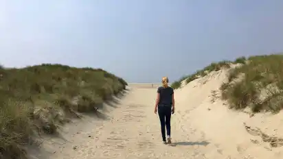 Spaziergang durch die Dünen.