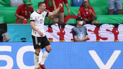 Einer der besten deutschen Nationalspieler an diesem Tag: Robin Gosens, Torschütze zum zwischenzeitlichen 4:1.