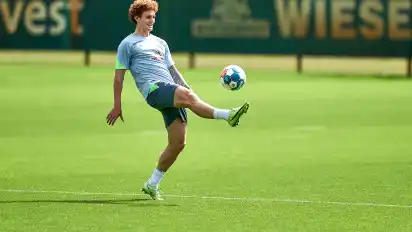 Traf auch im Testspiel gegen Rotterdam: Werder-Stürmer Josh Sargent.