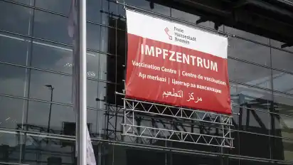 Das Impfzentrum in der Messe Bremen.