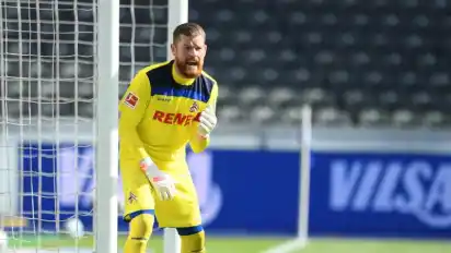 FC-Torwart Timo Horn hofft auf eine neue Kölner Erfolgsgeschichte. Foto: Annegret Hilse/Reuters-Pool/dpa