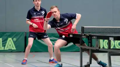Im Doppel holten Ryan Farrell (links) und Florian Henke den erhofften Zähler gegen Salzgitter. Am Ende verlor der TV Hude dennoch klar.