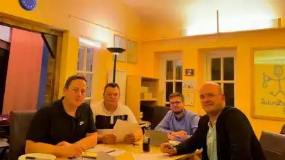 Bilden die neue FDP-Fraktion im Stuhrer Rat (v. l.): Heiko Fischer, Jonas Thomsen, Alexander Carapinha Hesse und Johannes Südkamp.