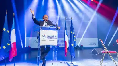 Der französische Autor und Eric Zemmour könnte Marine Le Pen bei der Präsidentschaftswahl gefährlich werden.