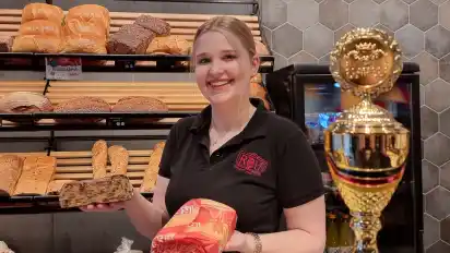 Erreichte auf Bundesebene einen Treppchen-Platz unter den Bäckerei-Fachverkäuferinnen: Vanessa Pestel.