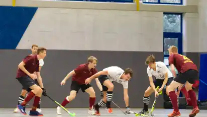 Gegen Goslar holten die weiß gekleideten Delmenhorster die ersten Punkte in dieser Hallenspielzeit.
