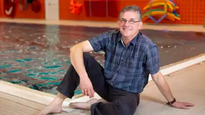 Wasser ist sein Element: Michael Niemeyer hat nicht nur beruflich bei der AWG viel mit Wasser zu tun, sondern nun auch in seinem Amt als neuer Vorsitzender des Fördervereins Barrier Bad.
